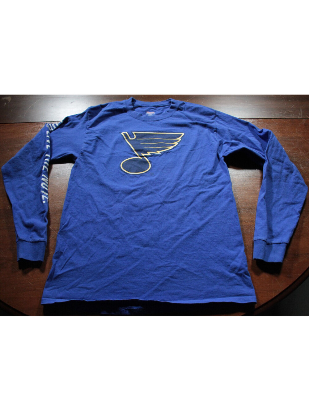 St. Louis Blues Long Sleeve T-Shirt M NHL Hockey Long Live the Note